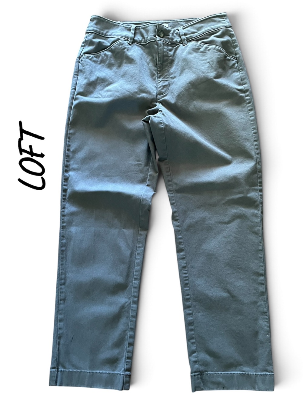 LOFT woman’s size 6 Straight Jeans in Slate-Grey